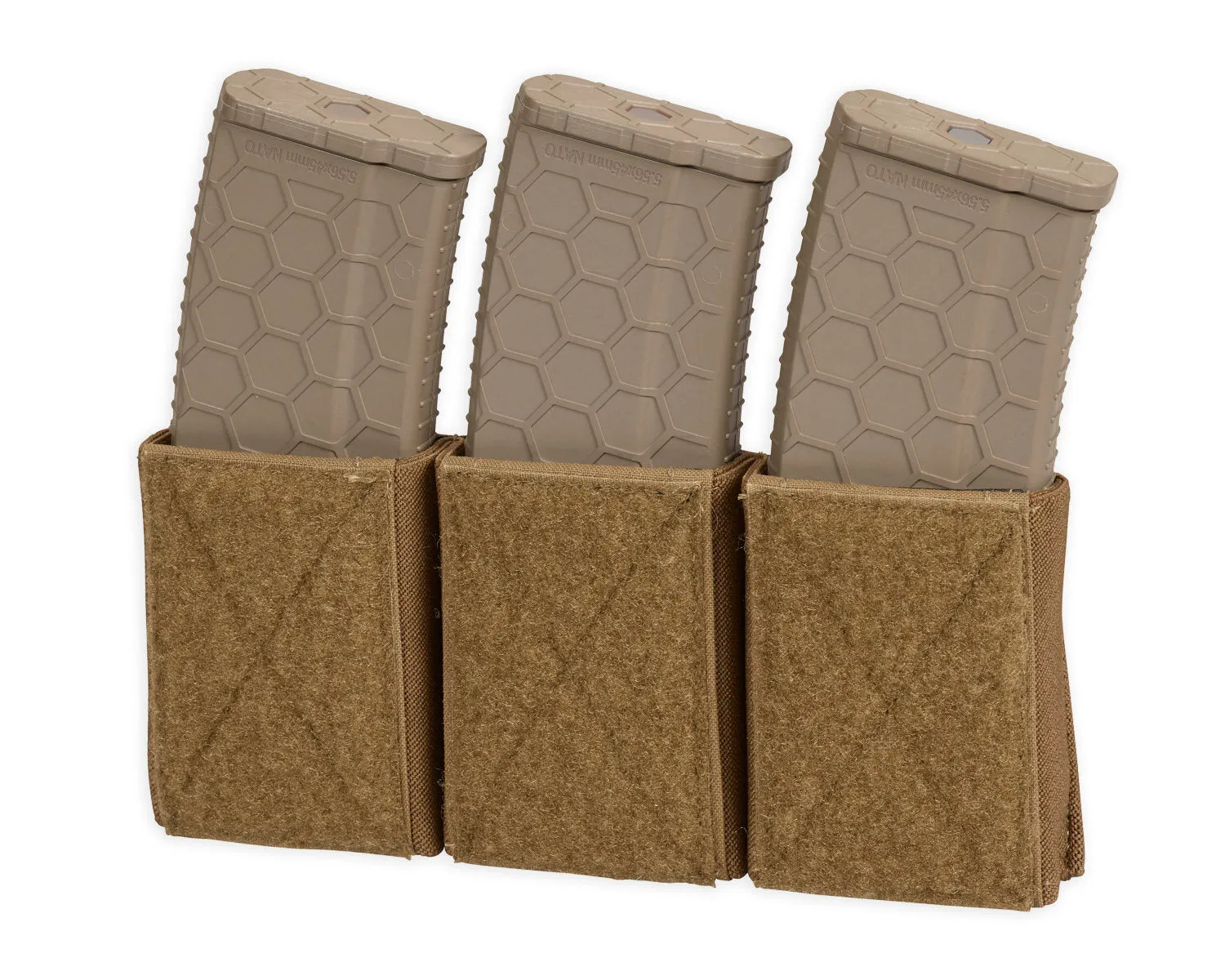 Chase Tactical Triple 5.56 Hook and Loop Mag Pouch