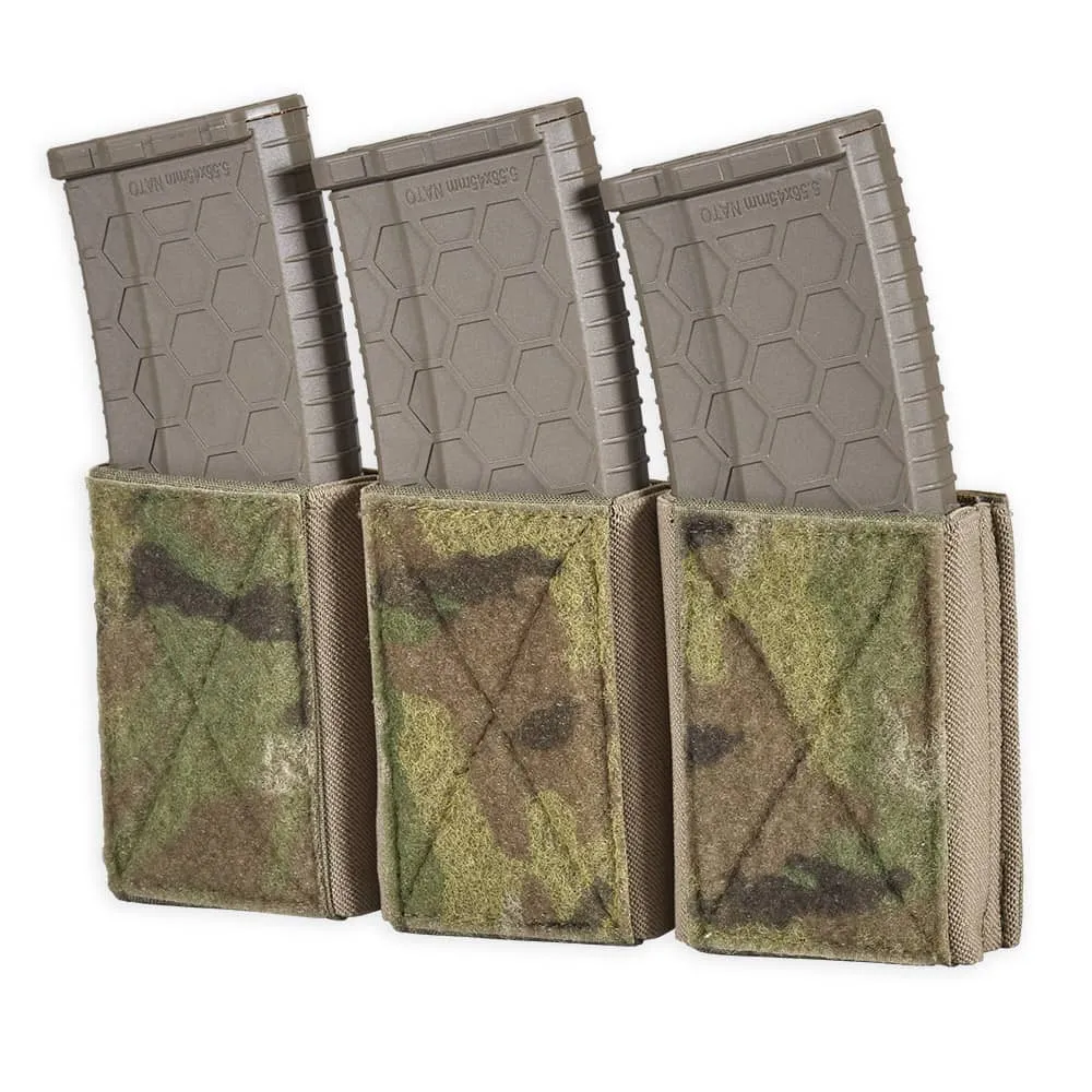 Chase Tactical Triple 5.56 Hook and Loop Mag Pouch