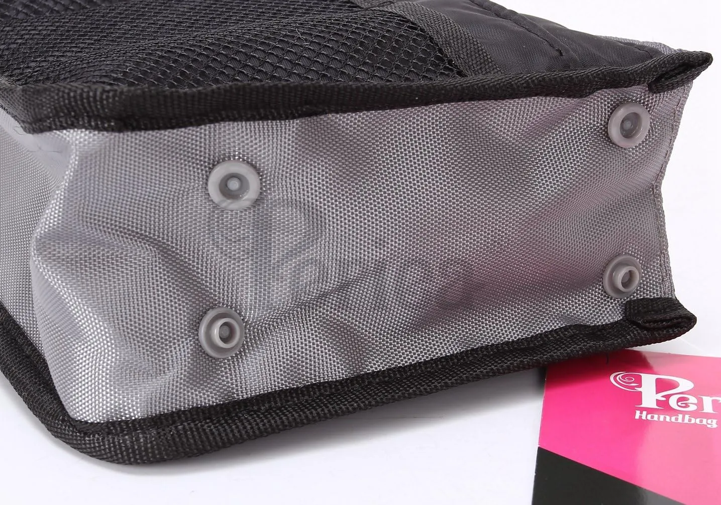 Chelsy Purse Organizer Insert with Handles & 13 Pockets - 3 Sizes (Black, Small)