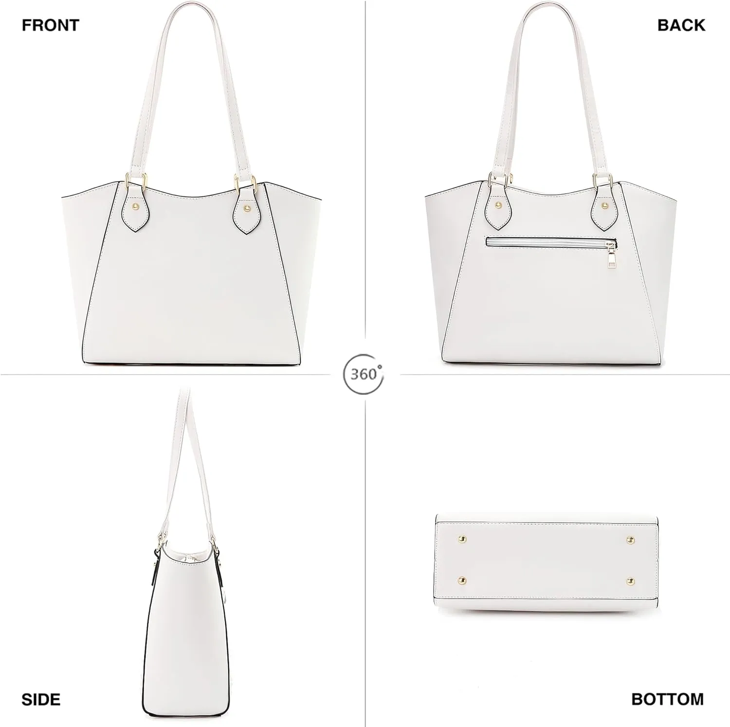 CHICAROUSAL Tote Bag for Women Large Handbags and Purses for Women PU Leather Womens Shoulder Bags