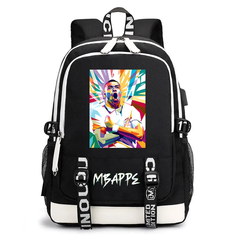 Children's school bag printed backpack usb casual outdoor travel bag