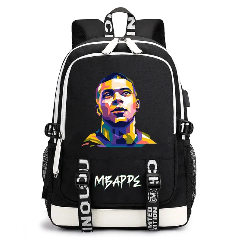 Children's school bag printed backpack usb casual outdoor travel bag