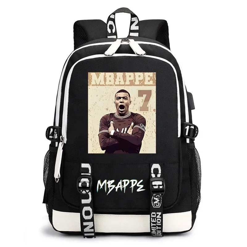 Children's school bag printed backpack usb casual outdoor travel bag