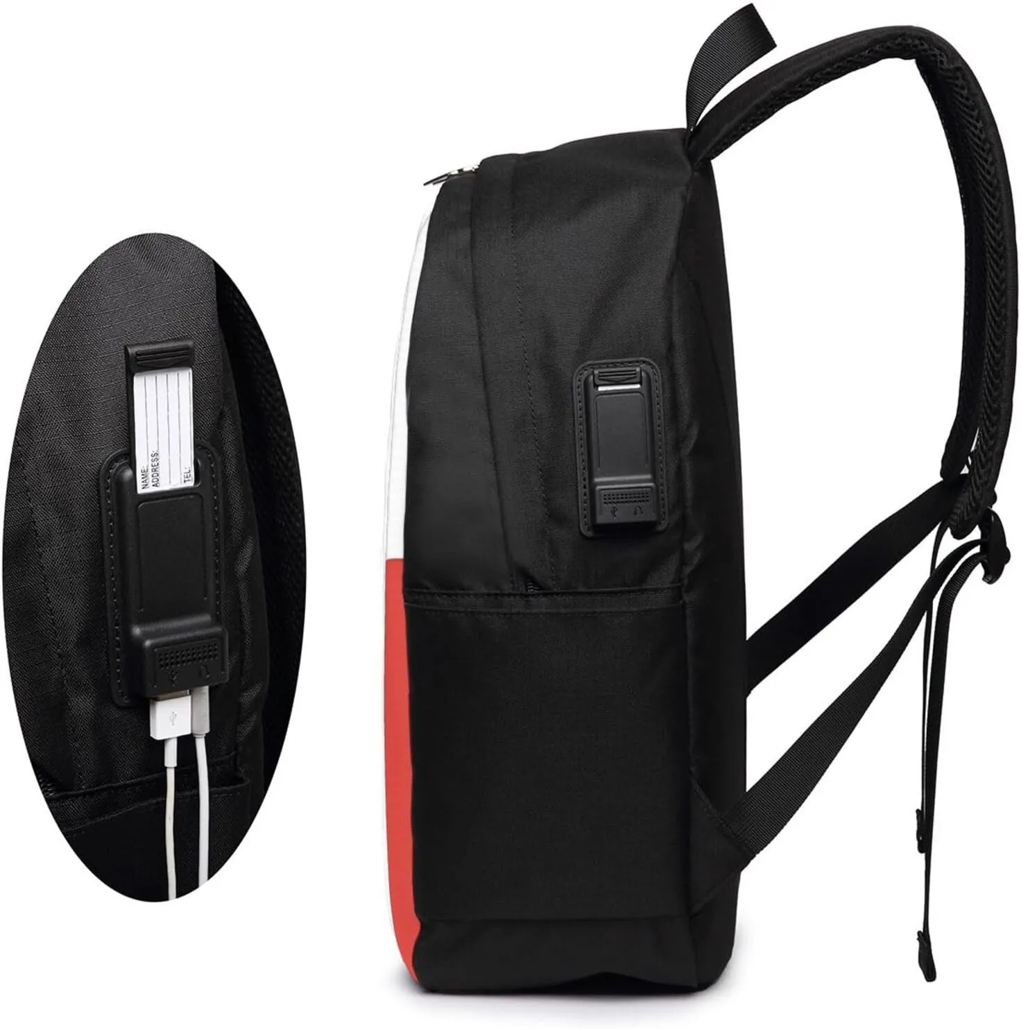 Chile Chilean Flag Laptop Backpacks Travel Backpack Casual Business Daypack Sport Rucksack Computer Bag Fits up to 17 Inch Notebook with USB Port