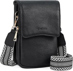 CHOLISS Cell Phone Crossbody Purse Small Cross Body Bag for Woman Leather Travel Wallet Shoulder Handbags with Card Slots