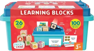Chuckle & Roar Flashcard Learning Blocks Activity Bin