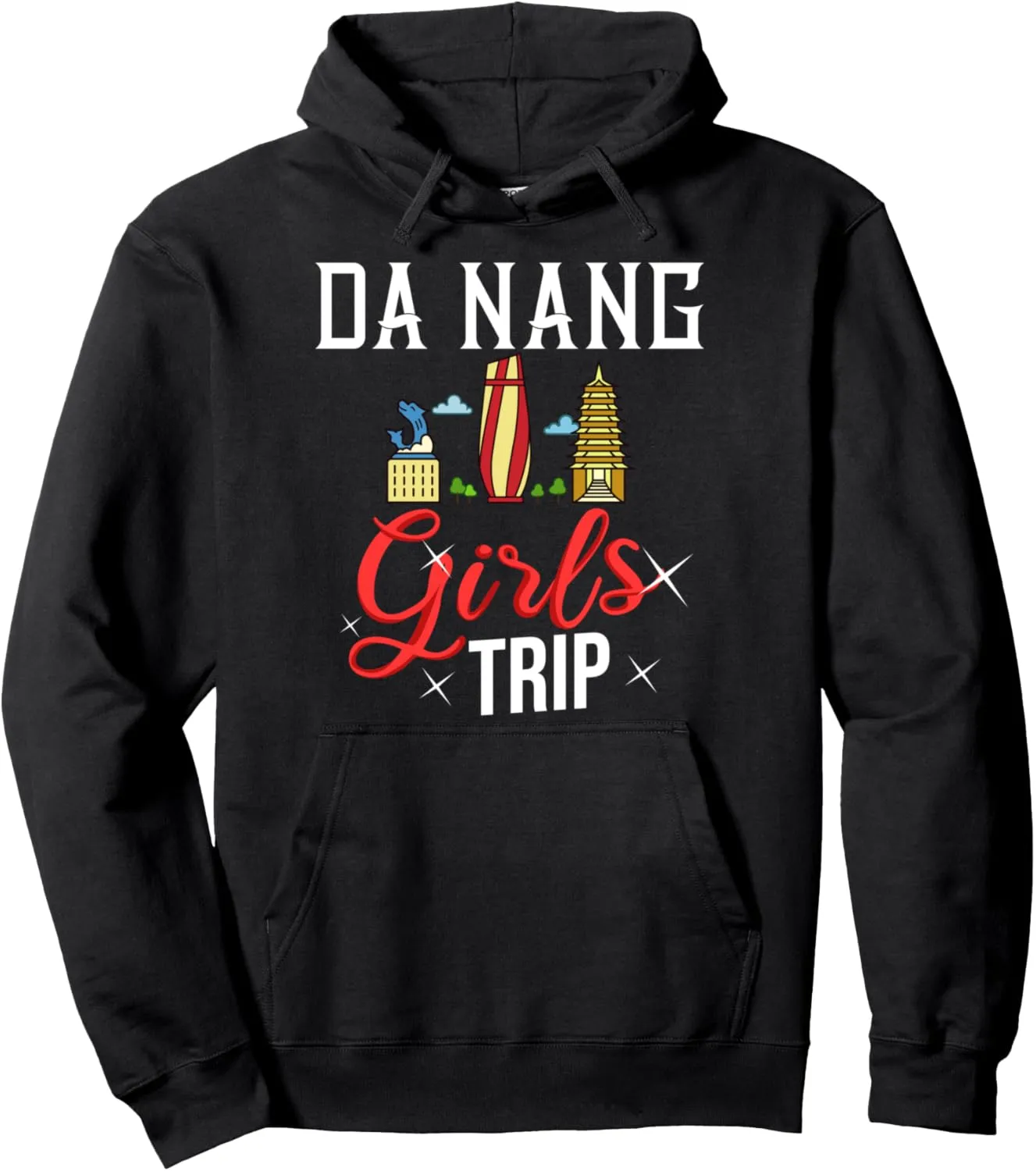 City Trip Skyline Map Travel Pullover Hoodie