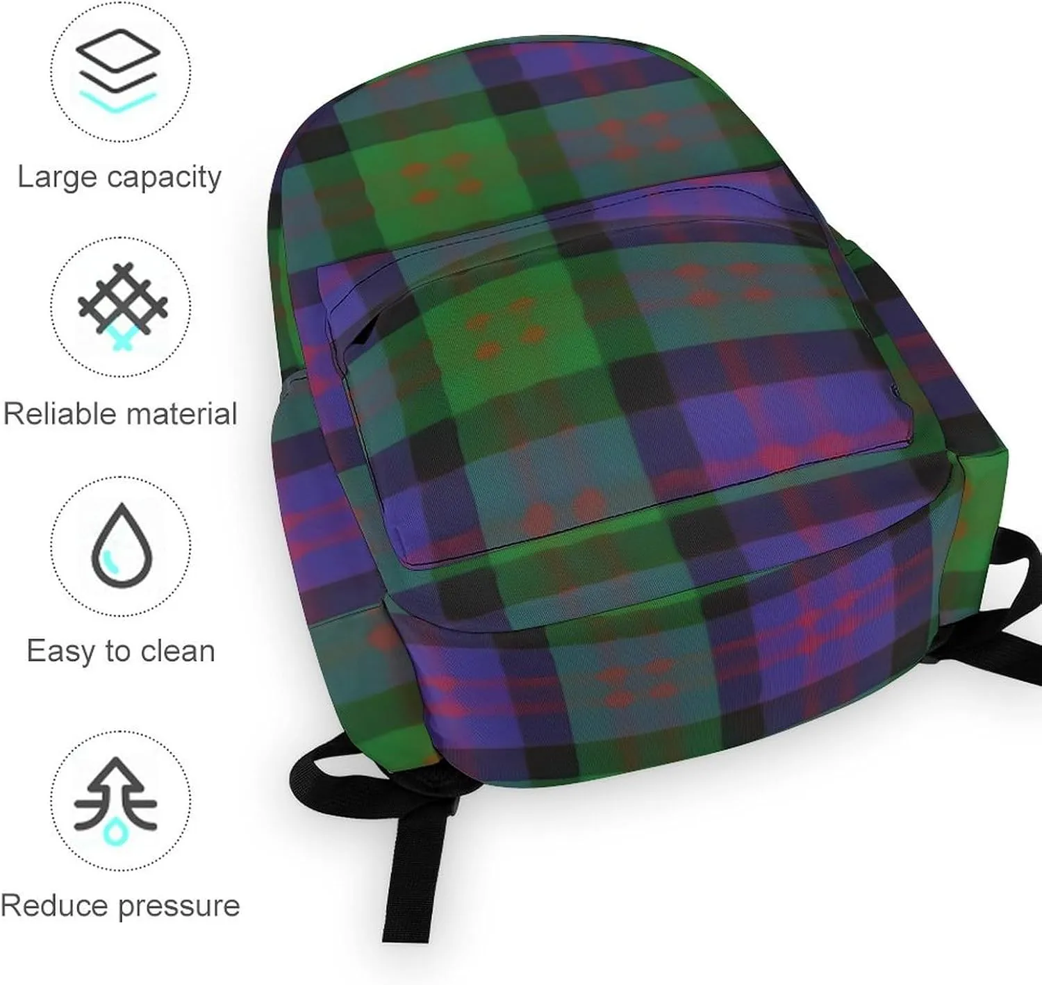 Clan MacDonald Donald Casual Lightweight Large Capacity Travel Backpack Unisex