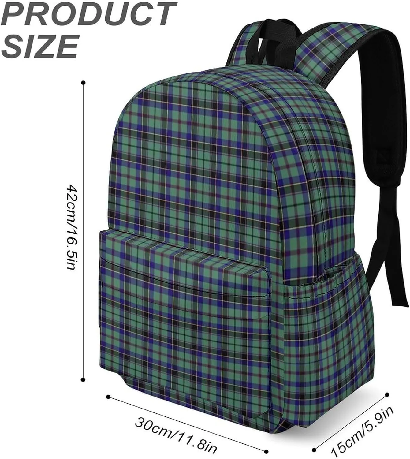 Clan Stevenson Tartan Casual Lightweight Large Capacity Travel Backpack Unisex