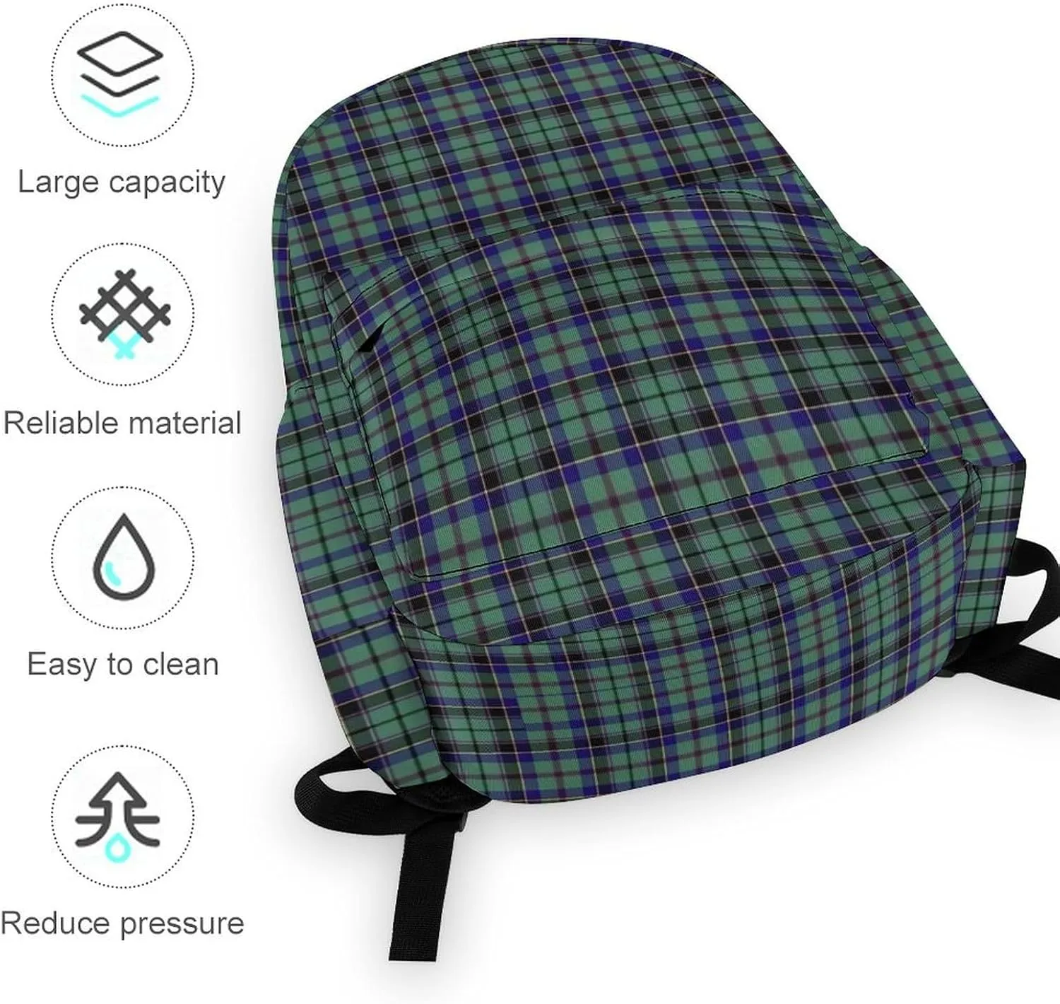 Clan Stevenson Tartan Casual Lightweight Large Capacity Travel Backpack Unisex