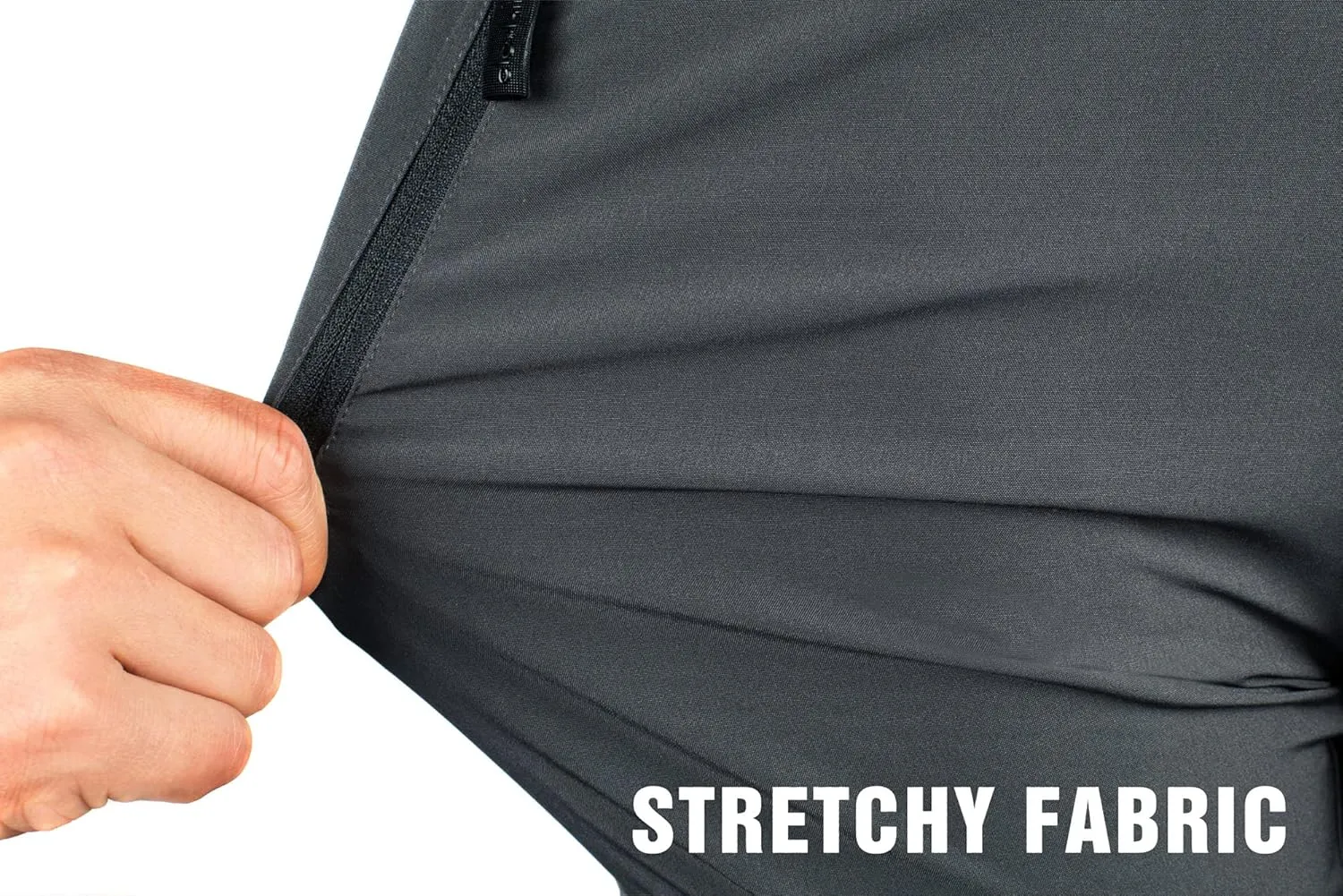 clothin Men's Lightweight Elastic Waist Pants Drawstring Athletic Sweatpants with Zipper Pockets for Hiking Casual Travel