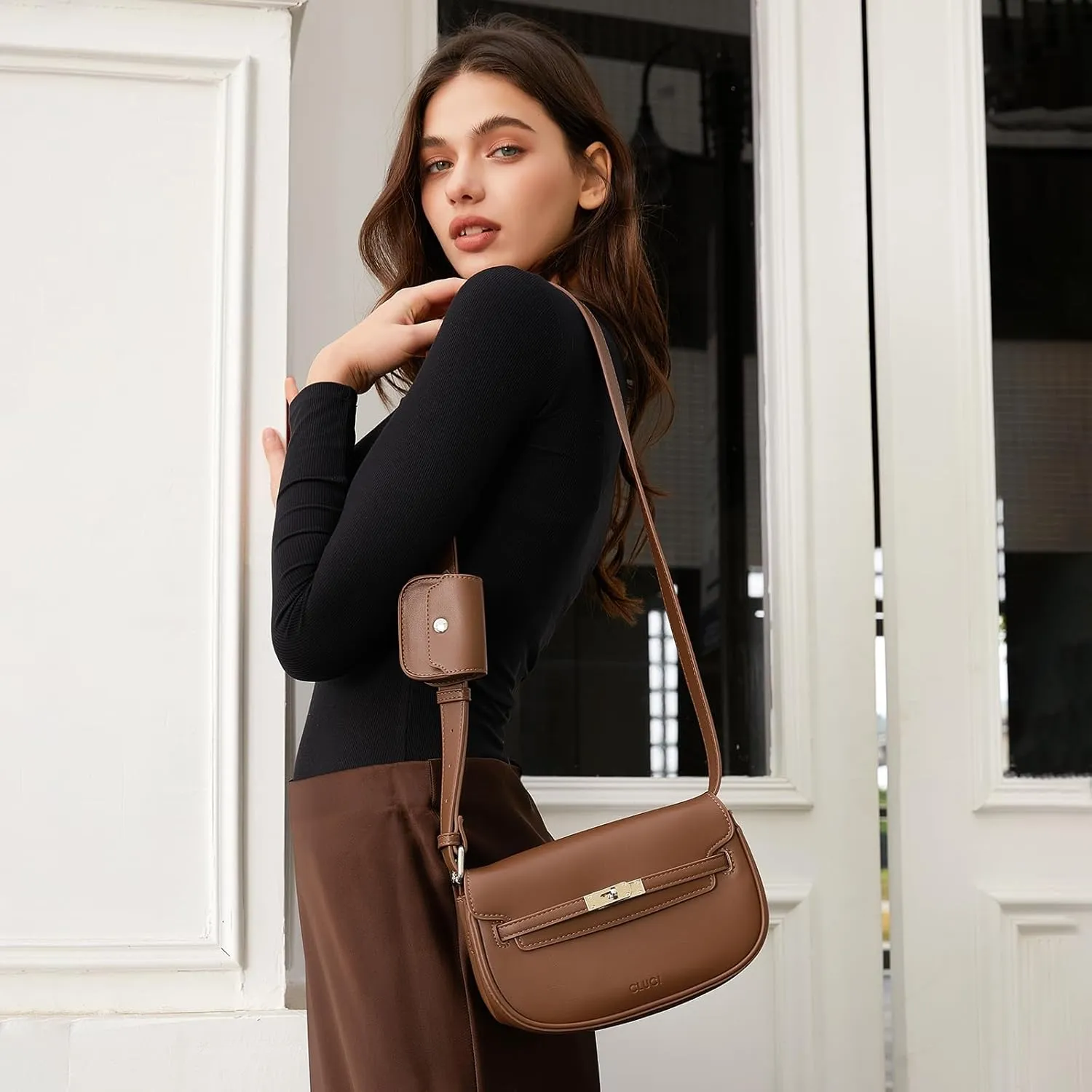 CLUCI Crossbody Purses for Women Trendy Cross Body Bag with Adjustable Strap PU Leather Purse 2025