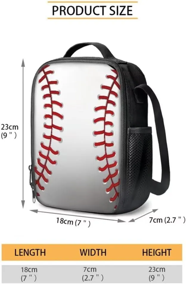 Coldinair Baseball Backpack for Boys,Elementary Middle School Book Bag for Kids Teen with Lunch Box Pencil Case Bag Back to School Supplies Large Capacity Daypack Satchel Laptop Bag