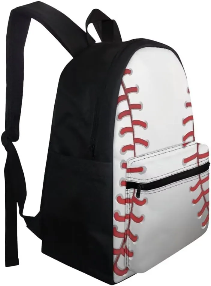 Coldinair Baseball Backpack for Boys,Elementary Middle School Book Bag for Kids Teen with Lunch Box Pencil Case Bag Back to School Supplies Large Capacity Daypack Satchel Laptop Bag