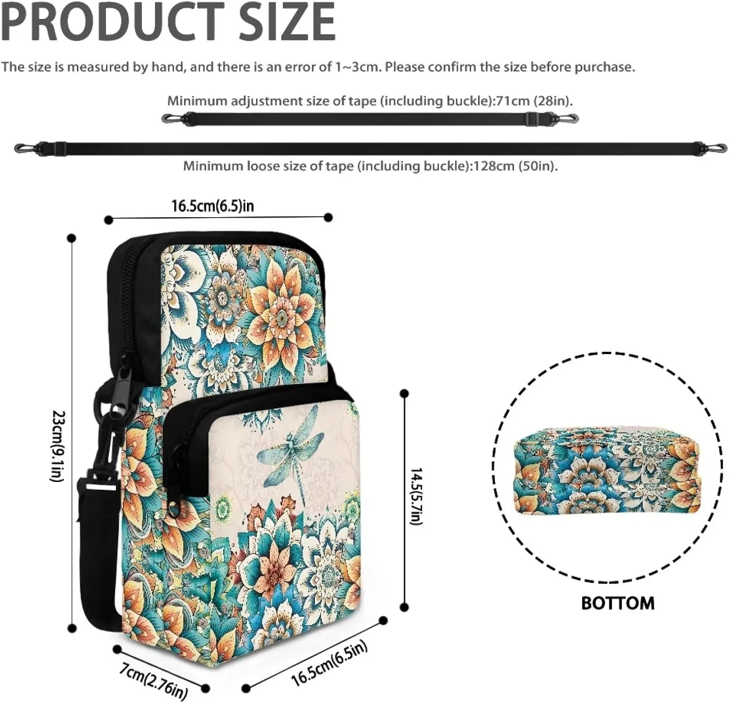 Coldinair Small Crossbody Purse Cell Phone Purse Wallet Cross Body Bag Purses for Travel Cross Body Handbags, Shoulder Bag