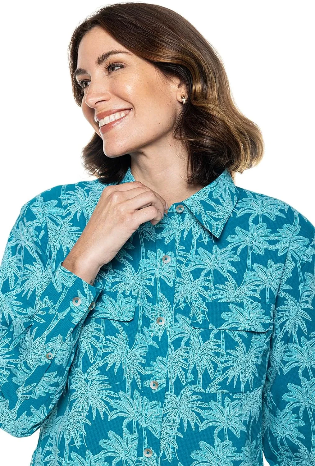 Coolibar UPF 50  Women's Mylitta Travel Shirt - Sun Protective