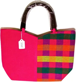 Cotton Handloom Hand bag, Great for everyday use, Double handles, Light weight