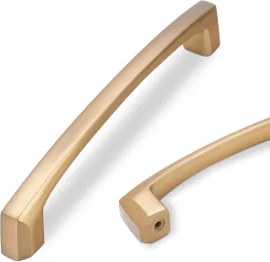 COTYKILEY 10 Pack 5 Inch(128mm) Champagne Bronze Cabinet Handles Champagne Kitchen Cabinet Pulls Cabinet Door Handles Kitchen Cabinet Hardware Cupboard Drawer Pulls Dresser Handles