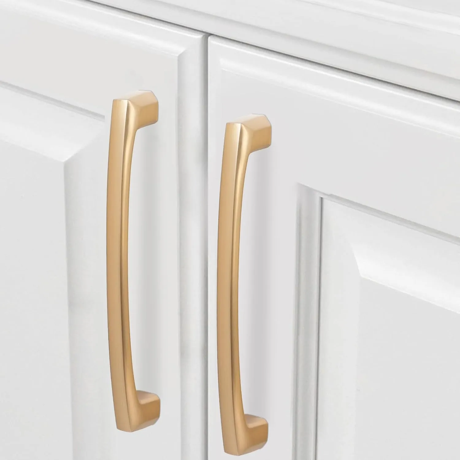 COTYKILEY 10 Pack 5 Inch(128mm) Champagne Bronze Cabinet Handles Champagne Kitchen Cabinet Pulls Cabinet Door Handles Kitchen Cabinet Hardware Cupboard Drawer Pulls Dresser Handles