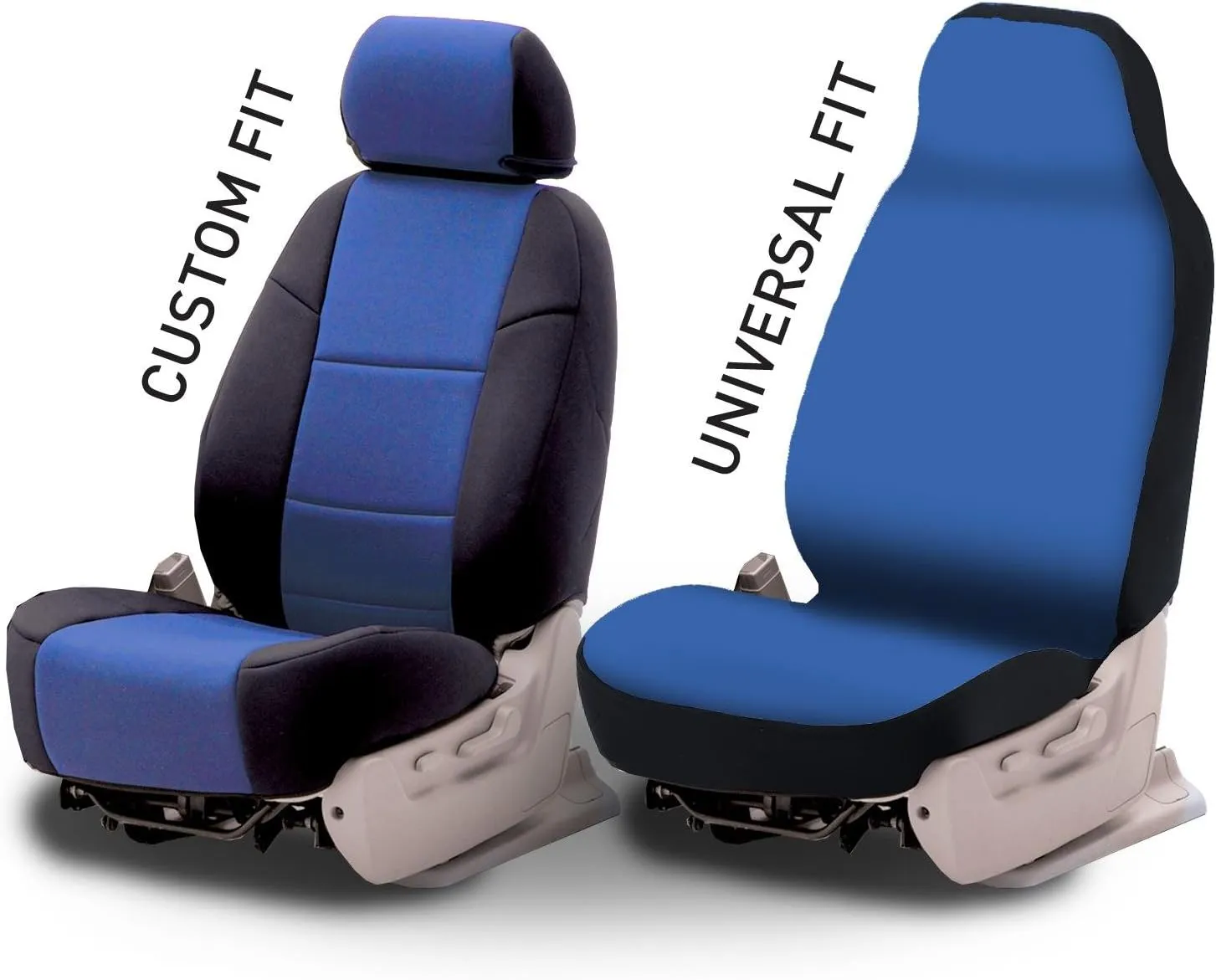 Coverking Custom Fit Front 50/50 High Back Bucket Seat Cover for Select Mazda MX-5 Miata Models - Polycotton Drill (Tan)