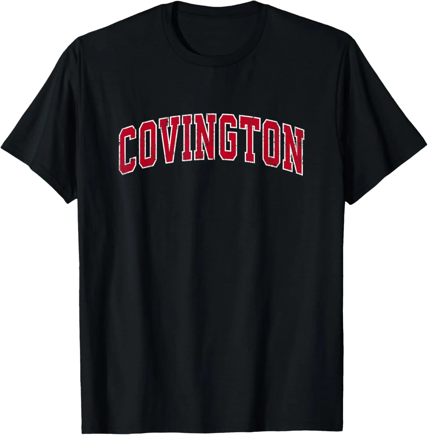 Covington Georgia GA Vintage Sports Design Red Design T-Shirt