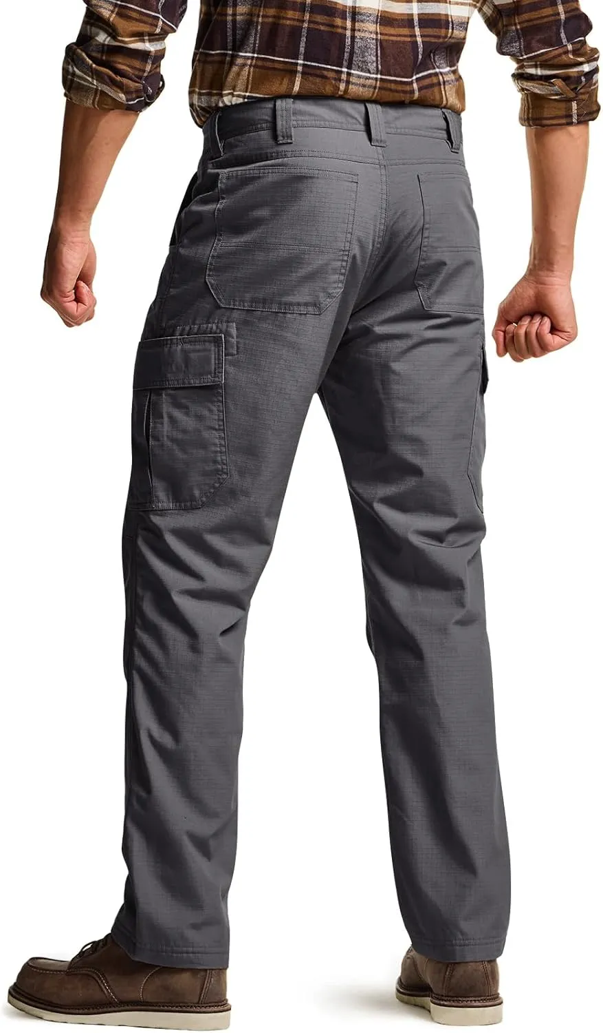 CQR Men's Winter Tactical Cargo Pants, Thermal Fleece Lined Outdoor Snow Ski Hiking Work