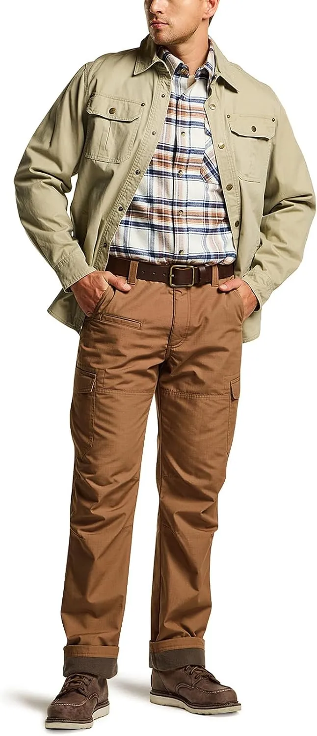 CQR Men's Winter Tactical Cargo Pants, Thermal Fleece Lined Outdoor Snow Ski Hiking Work