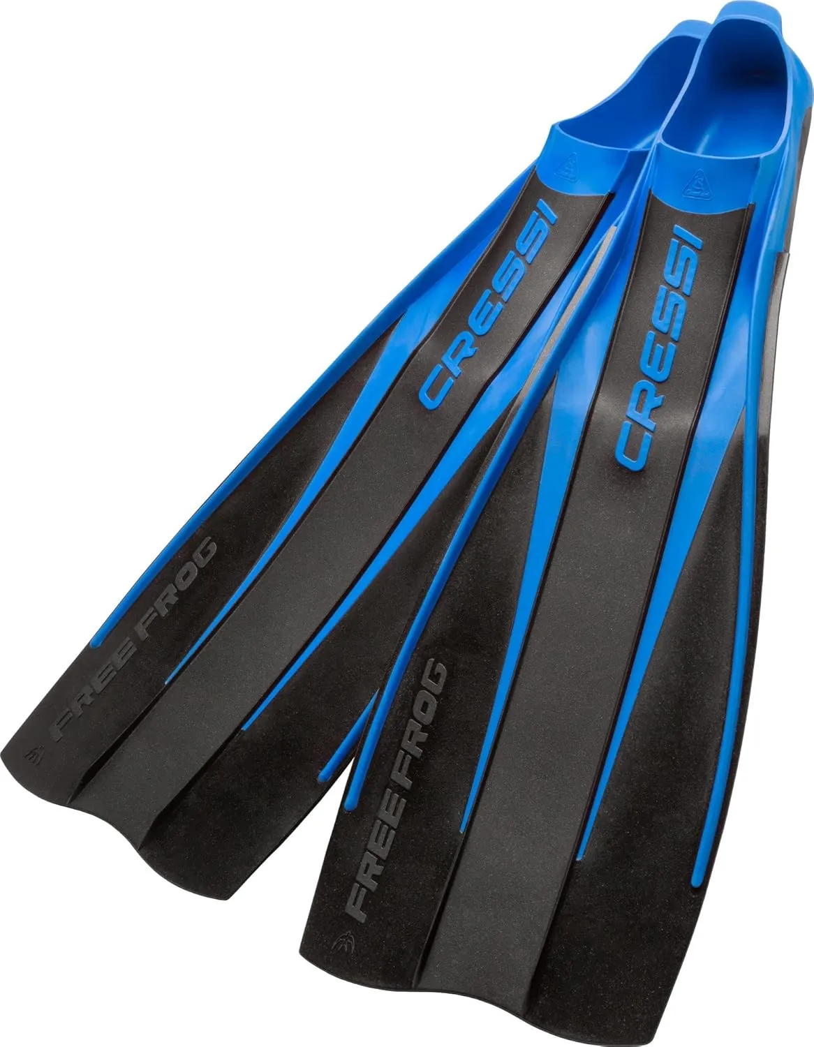 Cressi High Duty Full Foot Pocket Scuba Diving Fins | Hi-Surface: Below Blade Foot Pocket | Free Frog: Made in Italy