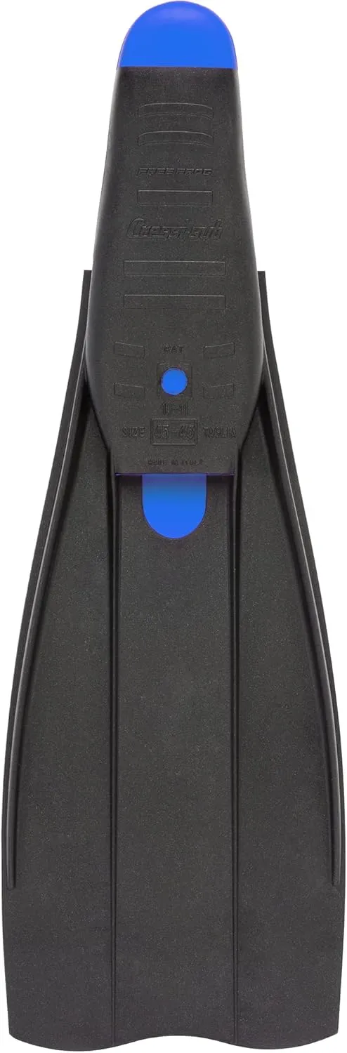 Cressi High Duty Full Foot Pocket Scuba Diving Fins | Hi-Surface: Below Blade Foot Pocket | Free Frog: Made in Italy
