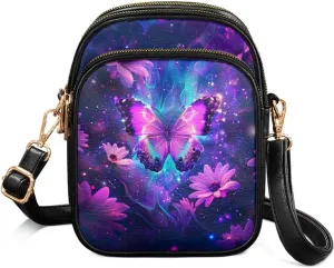 Crossbody Bag for Women Multi Pocket Sling Shoulder Purses Travel Leather Zipper Designer Satchel Adjustable Strap