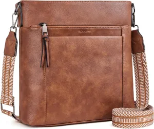Crossbody Bags For Women Medium Crossbody Travel Purses with 4 Card Slots Leather Shoulder Handbags