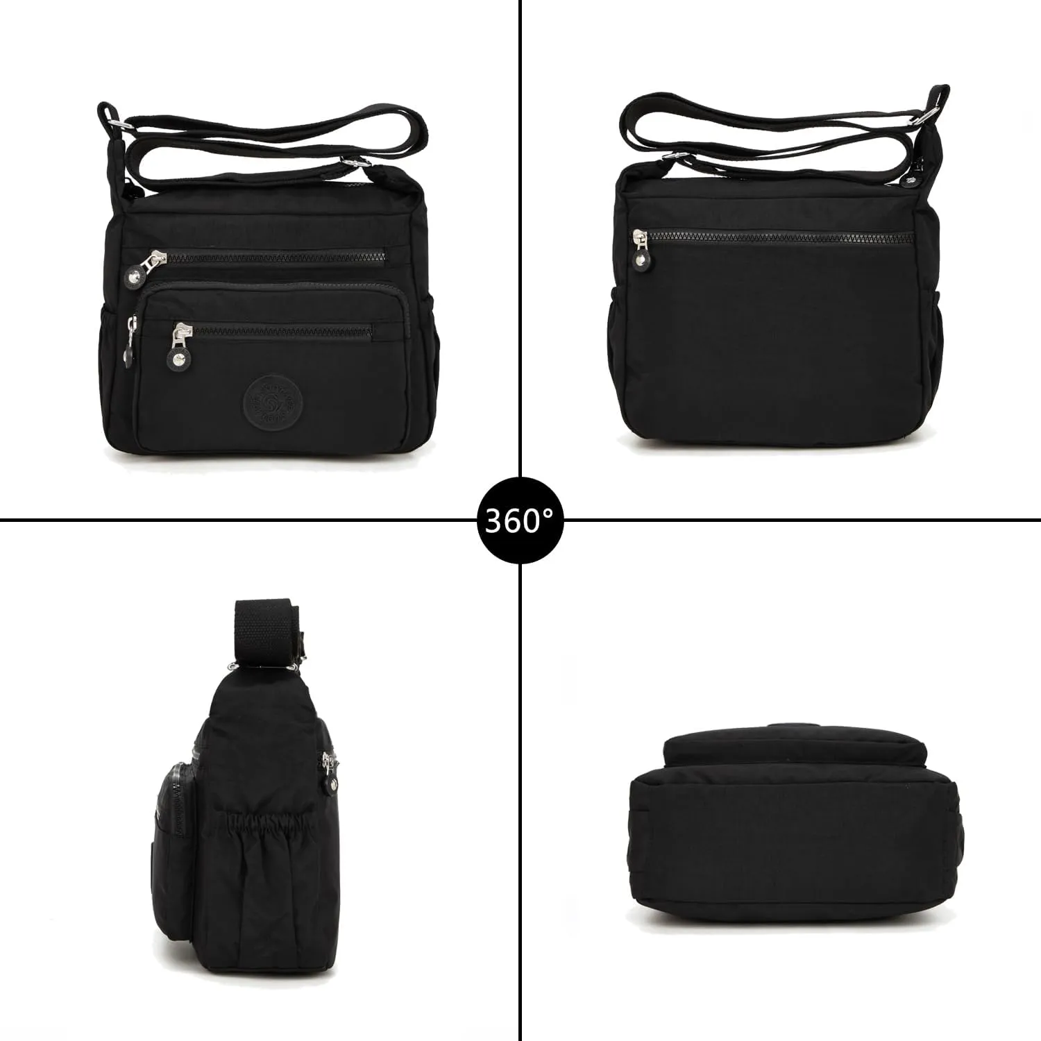 Crossbody Purses for Women Lightweight Shoulder Handbags Waterproof Nylon Travel Bag Ladies Pocketbooks