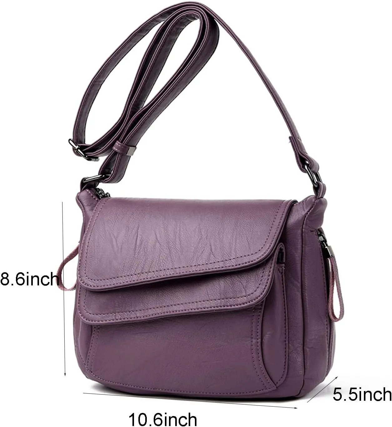 Crossbody Purses for Women PU Leather Hobo Shoulder Bags Travel Purses and Handbags Medium Pocketbooks