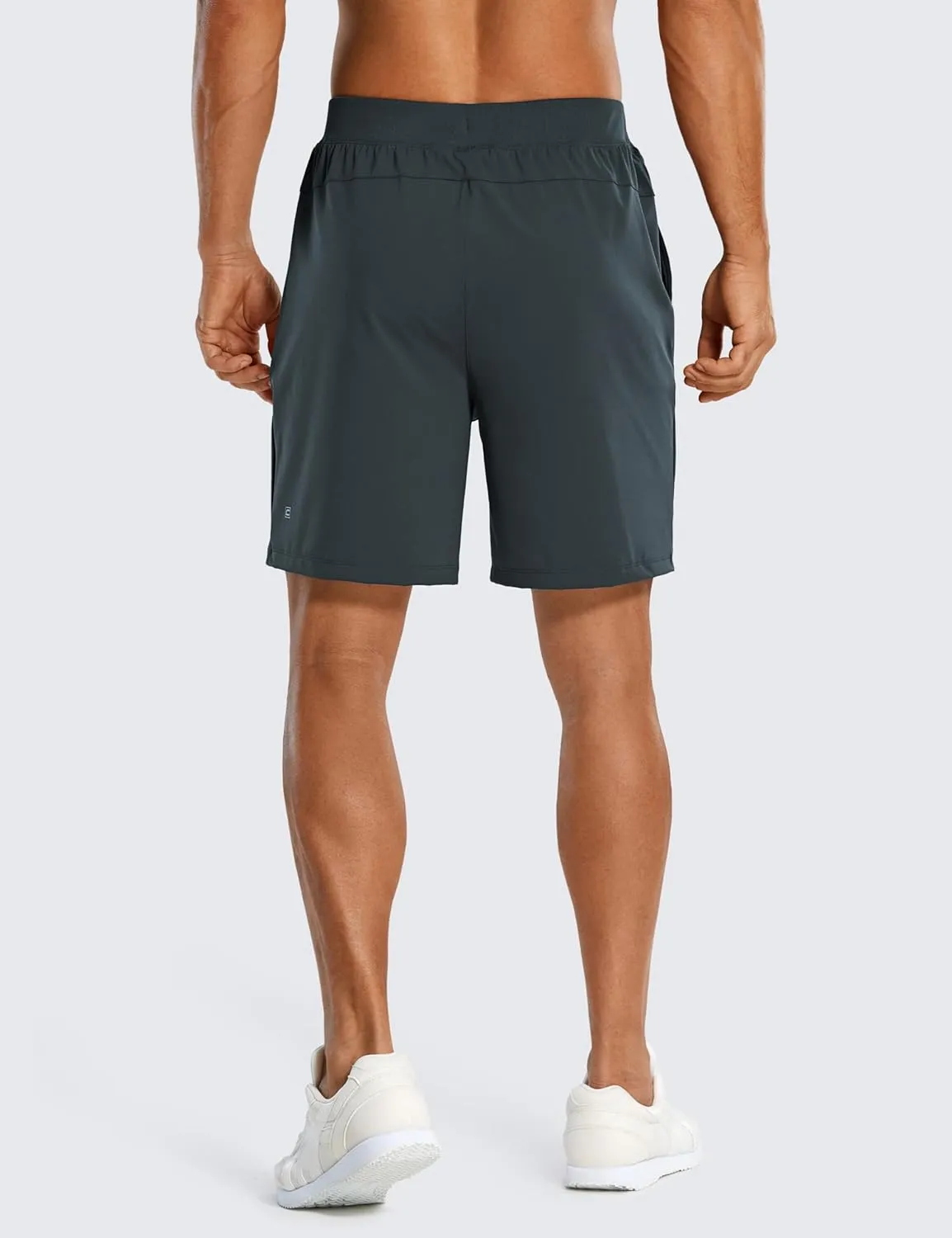 CRZ YOGA Men's Four-Way Stretch Workout Shorts - 7'' Soft Durable for Casual Athletic with Pockets