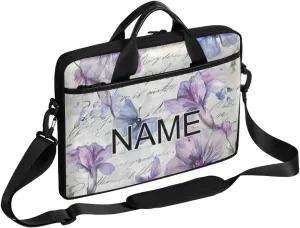 Custom Laptop Bag with Name Personalized 15 Inch Shoulder Computer Bag