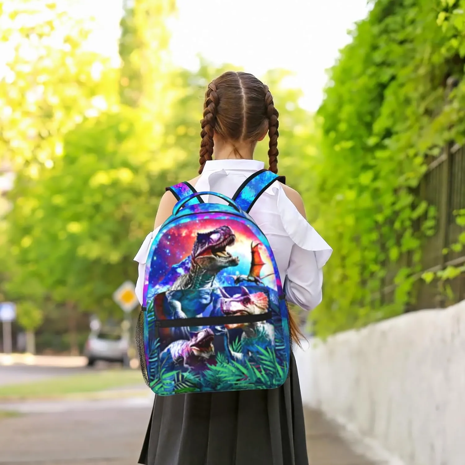 Cute Dinosaur Backpack For Boys, Dino Backpack For Boys，Animals School Bag，Jurassic Bookbag，Water Resistant Lightweight Kids Student For Travel School 16 Inch