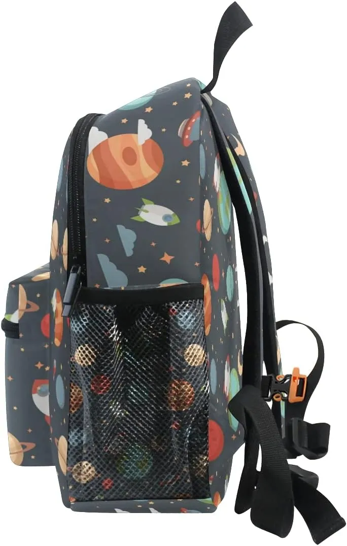 Cute Kids Back Pack Custom Kid's Name Toddler Backpack,Personalized Backpack with Name/Text Daycare Bag,Customization Planet Nursery Bag Preschool Backpack Baby Diaper Bag, multi