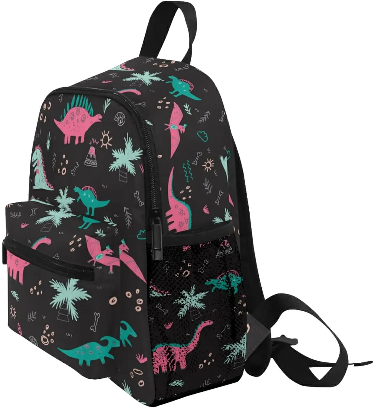 Cute Kid's Toddler Backpack Dinosaur Sun Palm Tree Schoolbag for Boys Girls,Kindergarten Children Bag Preschool Bag with Chest Clip 20210430