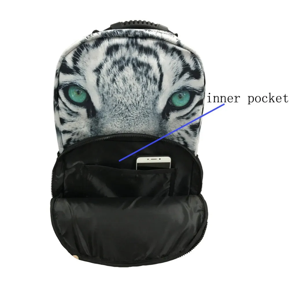 Cute Pug Dog Printed Bagpack