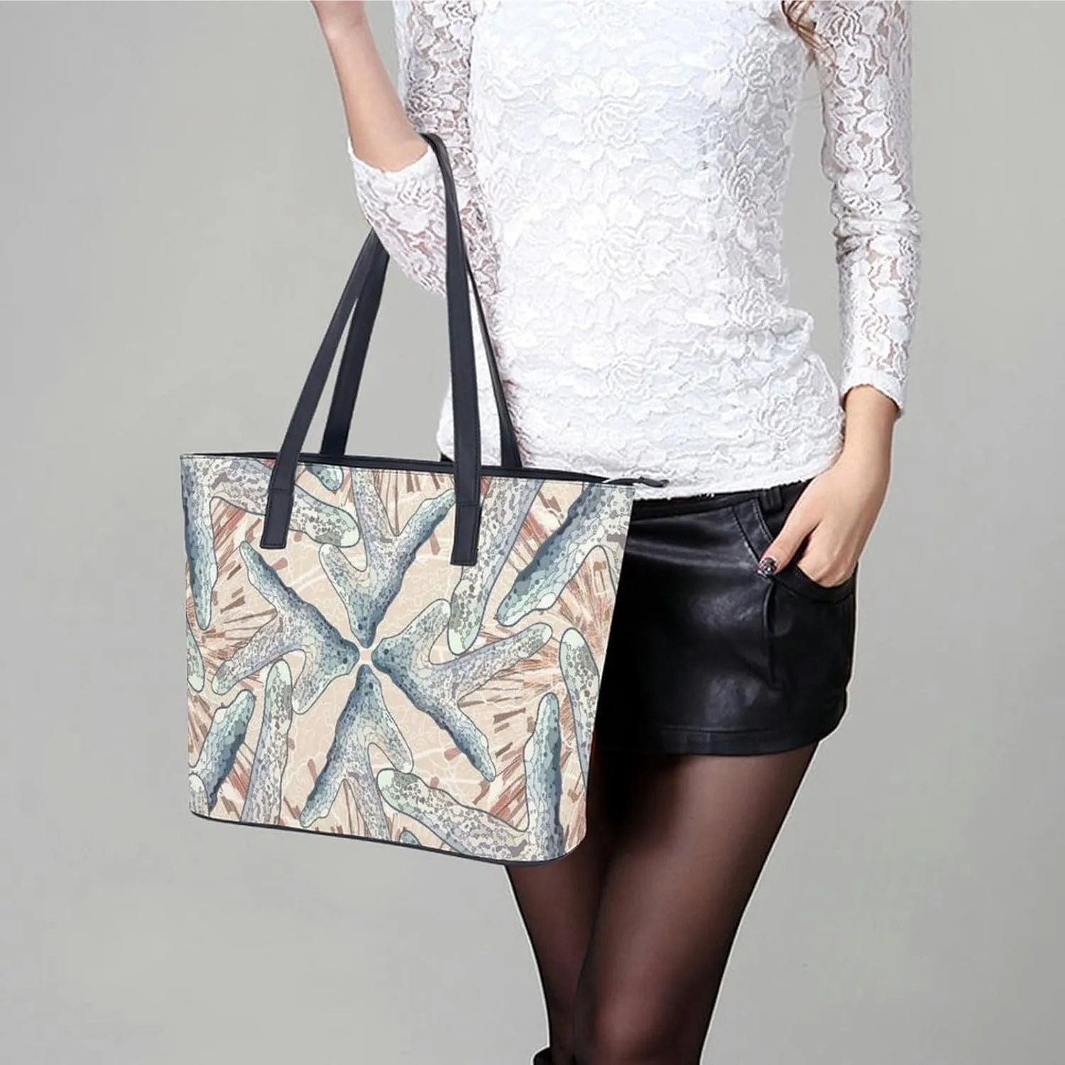 Cute Unicorns Bow Hearts Hobo Handbags With Zipper Large Capacity Satchel Tote Bag Shoulder Bag