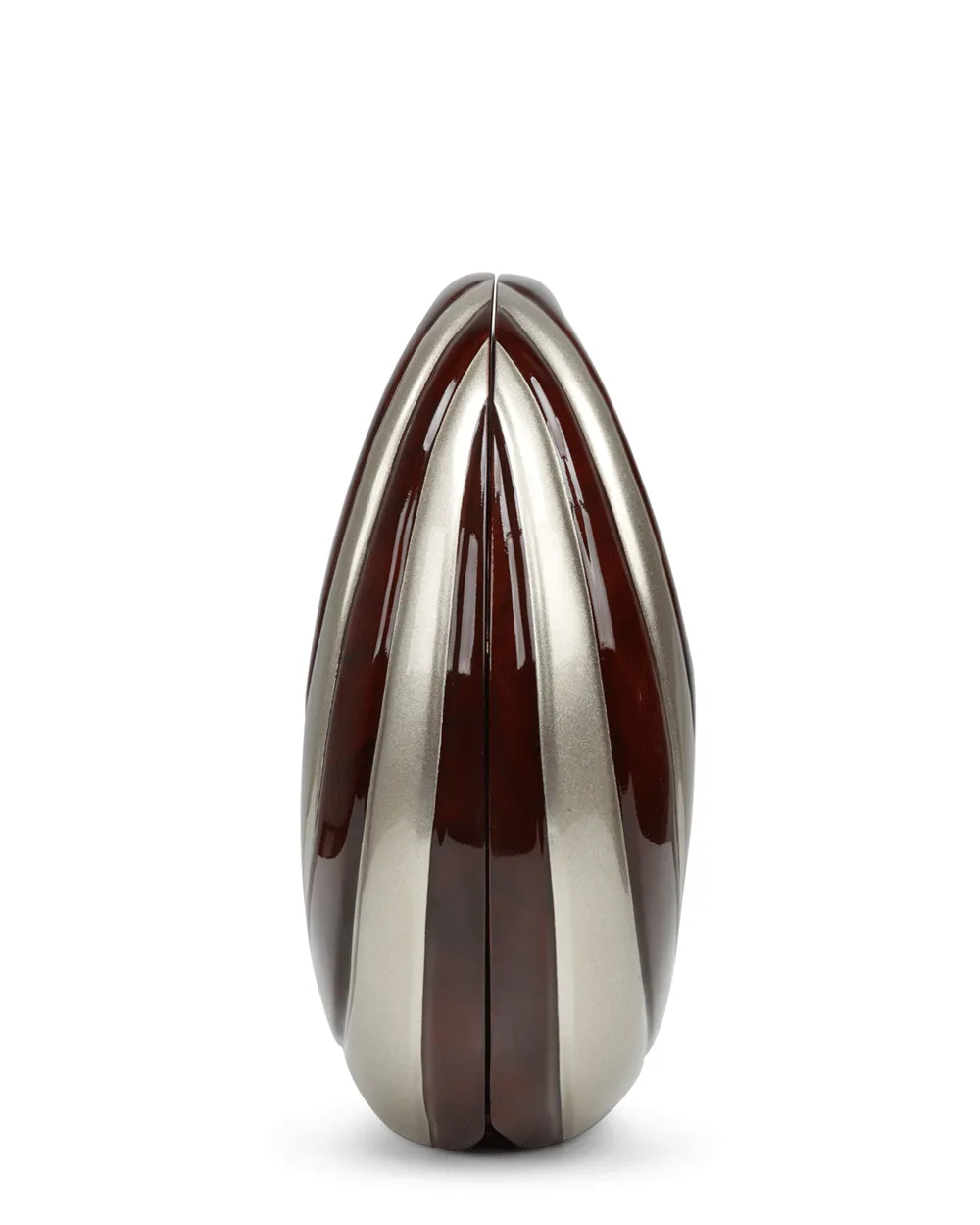Cynthia Sculpted Wooden Top Handle in Gold and Silver