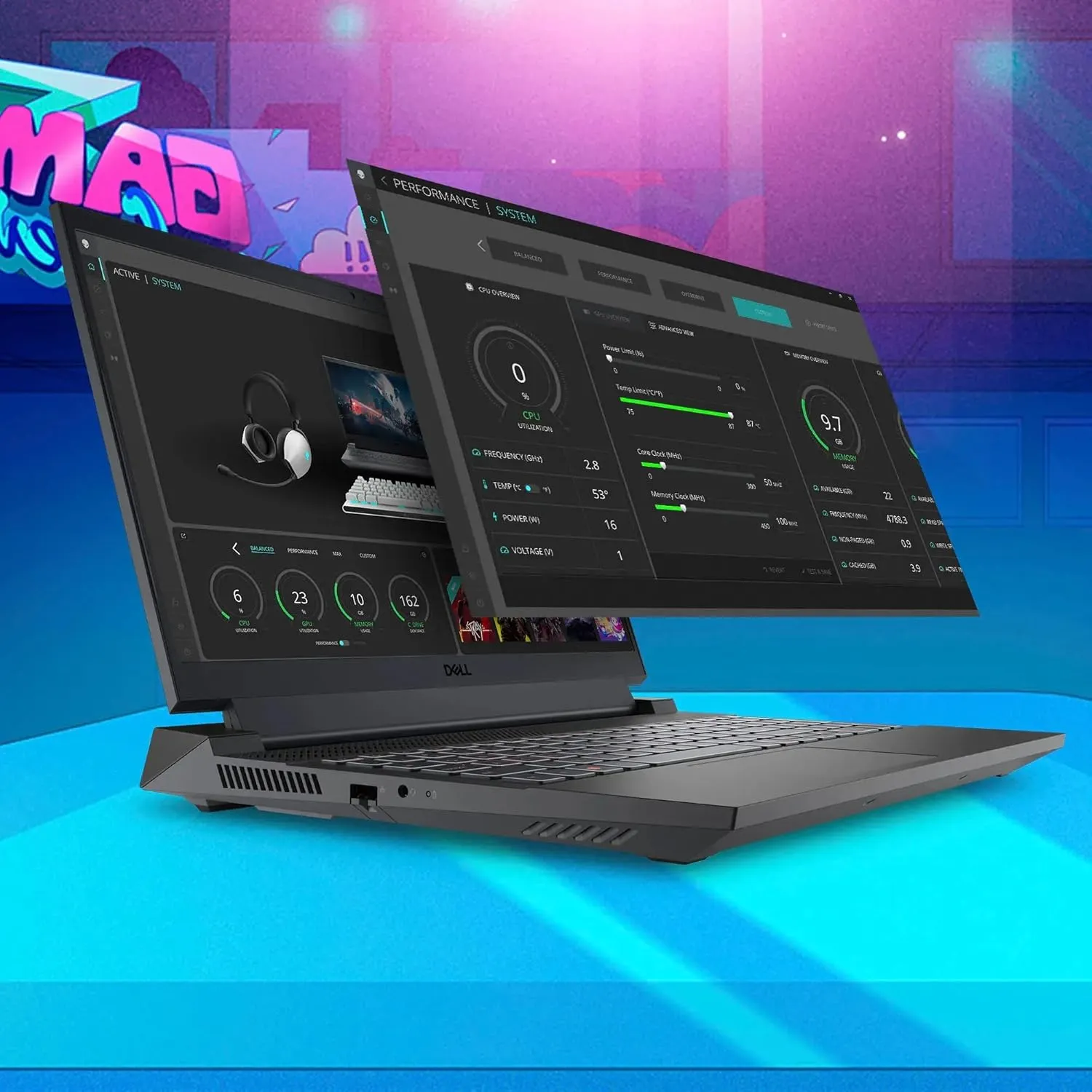 Dell G15 5530 Gaming Laptop - 15.6" FHD 120Hz Display, Intel 14-Core i7-13650HX, NVIDIA GeForce RTX 4060, 16GB DDR5, 1TB SSD, Backlit KB, Windows 11 Pro, Office Lifetime License, w/Drive