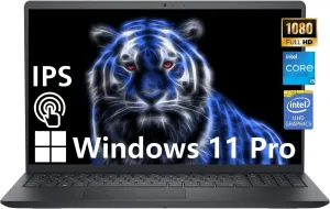 Dell Inspiron 15 3520 15.6" FHD Laptop, Intel Core i7-1255U Processor, 32GB RAM,1TB SSD, SD Card Reader, WiFi, Bluetooth, Webcam, Win 11 Home, Alpacatec Accessories, Carbon Black