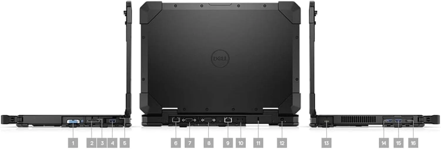 Dell Latitude Rugged 5420 Laptop Touch | 14" 1920x1080 FHD | Core i5-8350U - 512GB SSD Hard Drive - 32GB RAM | 4 cores @ 3.6 GHz Win 11 Pro Black (Renewed)