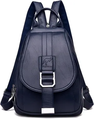 DevilAngel Soft Genuine Leather Backpack for Women,Large Capacity Satchel Shoulder Handbags for Shopping Trip