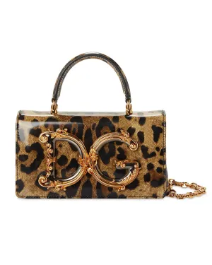 DG Girls Top Handle Bag in Leopard