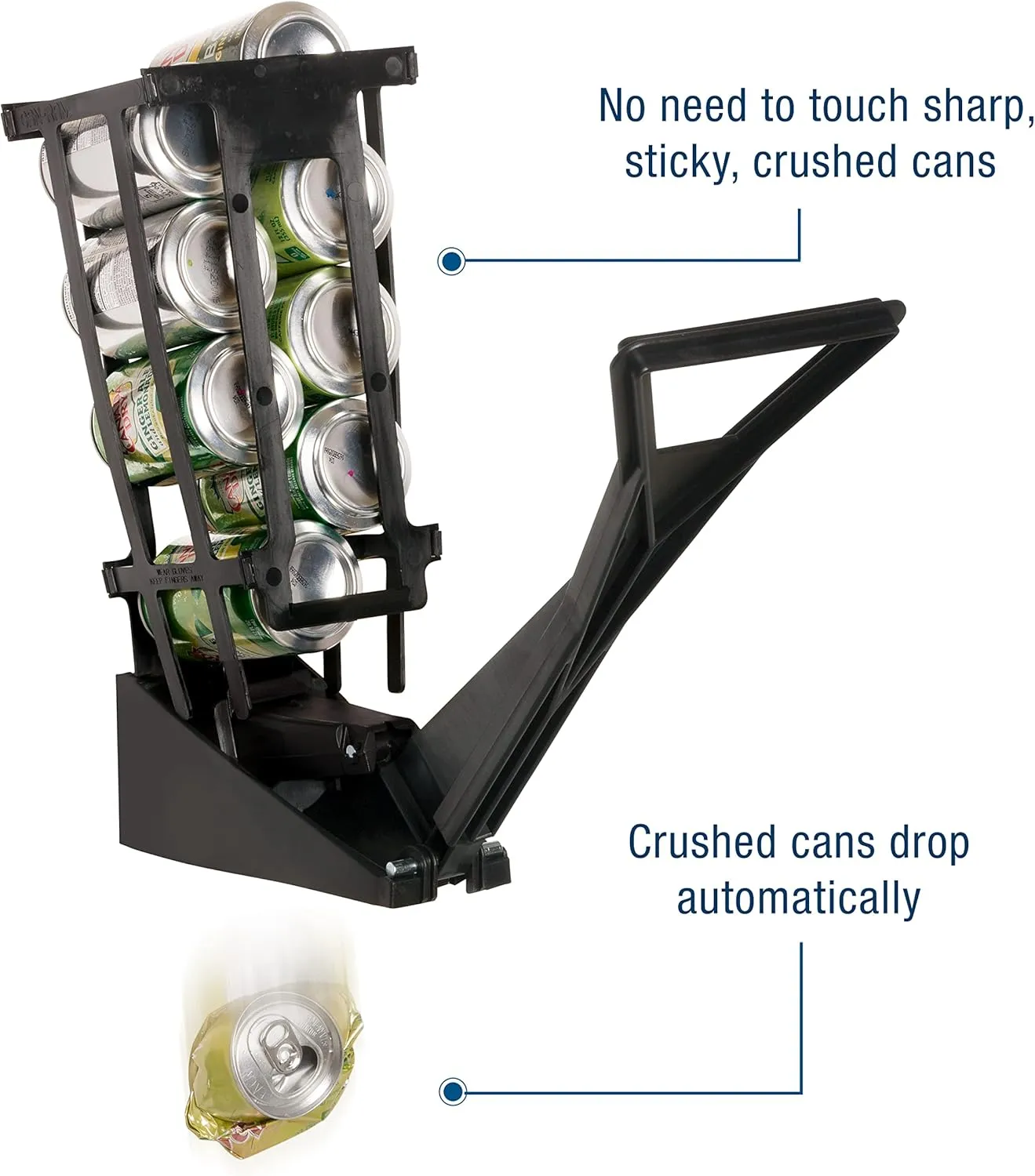 Dial Industries M92 Wall Mounted Beer, Soda, Aluminum 12oz Can Crusher for Recycling