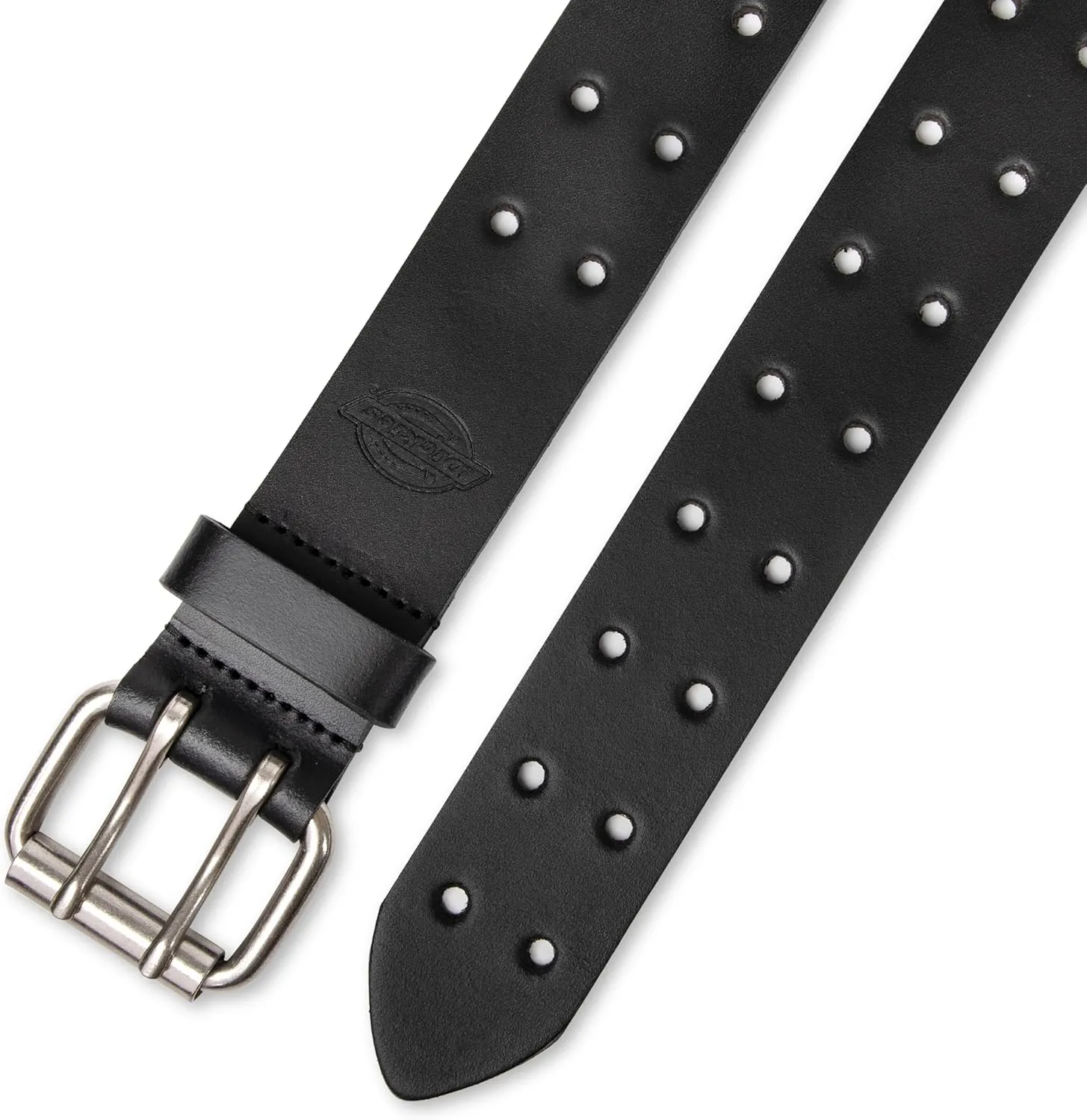 Dickies Men's Leather Double Prong Belt