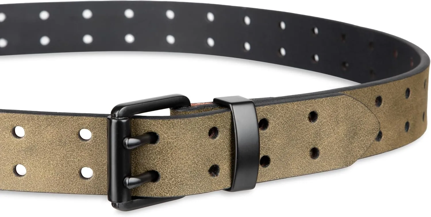 Dickies Men's Leather Double Prong Belt