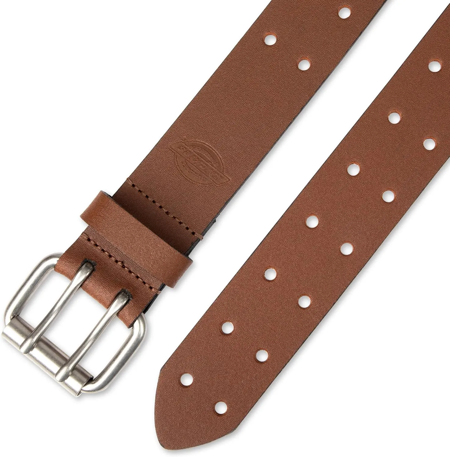 Dickies Men's Leather Double Prong Belt